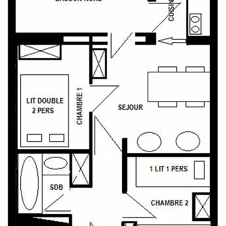 Les Avrieres Bas - 2 Pieces Pour 5 Personnes Mae-9544 La Plagne